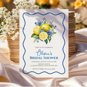 Invitación La Dolce Vita Limón Bridal Shower floral