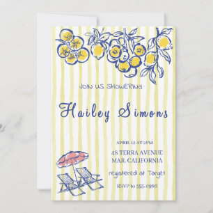 Invitación La dolce vita limón italiano amarillo