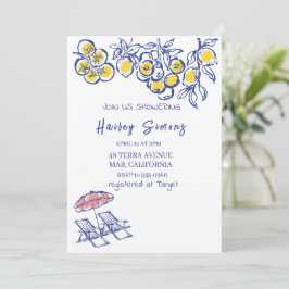 Invitación La dolce vita limón italiano amarillo