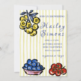 Invitación La dolce vita limón italiano amarillo