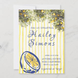 Invitación La dolce vita limón italiano amarillo