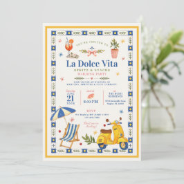 Invitación La Dolce Vita Spritz & Stacks Fiesta de Mahjong