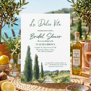 Invitación La Dolce Vita Vista Italiana Despedida de Soltera