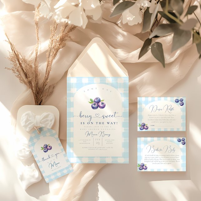 Invitación La ducha de bebé azul (Subido por el creador)