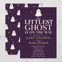 La ducha de bebé de Halloween del fantasmito
