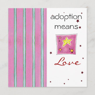 Invitación La ducha de la adopción invita