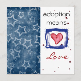 Invitación La ducha de la adopción invita