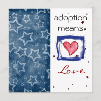 Invitación La ducha de la adopción invita