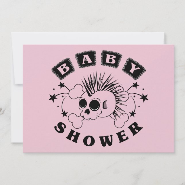 Invitación La ducha de la niña invita (Anverso)