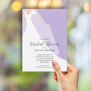 Invitación La ducha de novia en Lavender