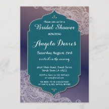 La ducha de novia estilo henna invita a los árabes