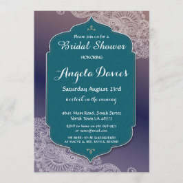 Invitación La ducha de novia estilo henna invita a los árabes
