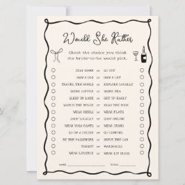 Invitación La ducha negra italiana de novias preferiría jugar