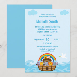 Invitación La ducha neutral de género del bebé árabe de Noah