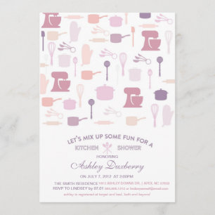 Invitación La ducha nupcial de la cocina, almacena la cocina