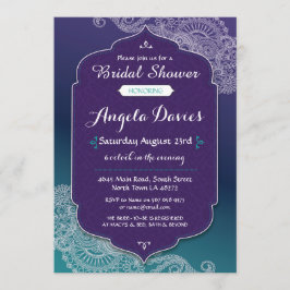 Invitación La ducha nupcial de la joya del estilo de la