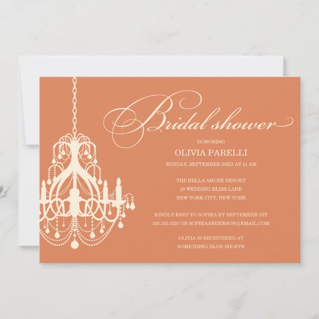 INVITACIÓN LA DUCHA NUPCIAL DE LA LÁMPARA EL %PIPE% DEL (Anverso)