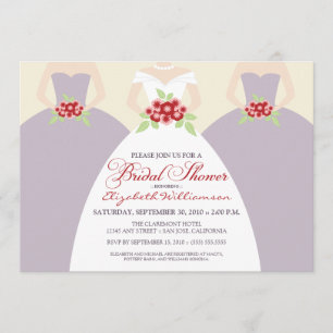 Invitación La ducha nupcial de la novia y de las damas de