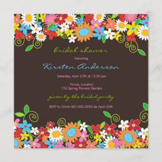 Invitación La ducha nupcial de las margaritas del jardín de