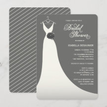 La ducha nupcial elegante elegante del vestido de