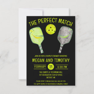 Invitación La ducha nupcial perfecta para parejas de pellebol
