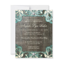 La ducha nupcial rústica de madera del cordón del