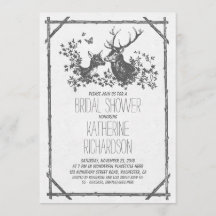 La ducha rústica de novias invita al venado