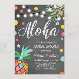 Invitación La ducha tropical de la novia Aloha invita a Hawai