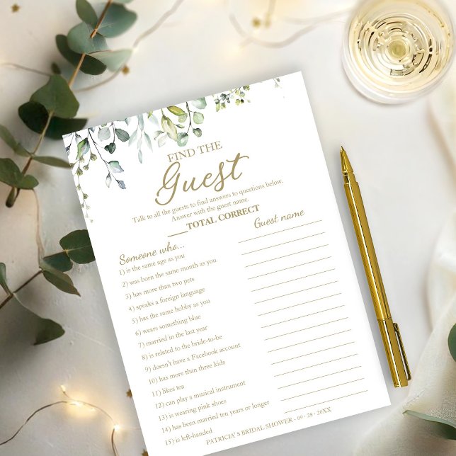 Invitación La ducha verde para las novias encuentra el juego  (Subido por el creador)