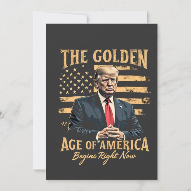 Invitación La Edad de Oro de América Comienza Ahora (Anverso)