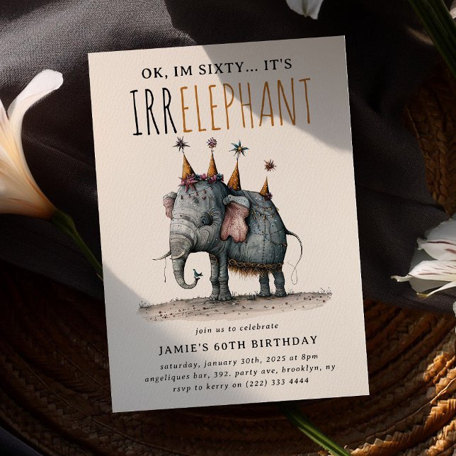 Invitación La edad es IRRELEVANTE' Divertido Cumpleaños Capri (Subido por el creador)