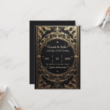La Elección Real: "Invitación de Boda Barroca Real