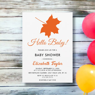 Invitación La elegante caída del Boho deja a la Baby Shower r