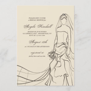 Invitación La elegante ducha nupcial