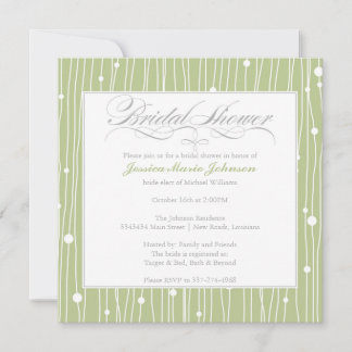 Invitación La elegante ducha nupcial