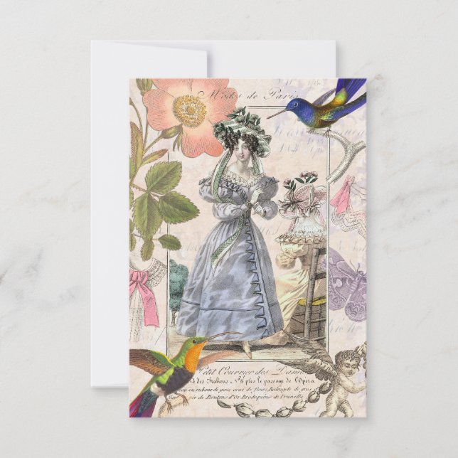 Invitación La elegante ducha nupcial francesa (Anverso)