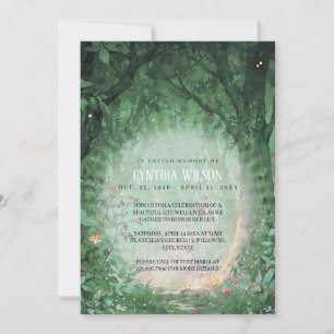Invitación La encantada celebración de la vida en el funeral
