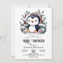 La encantadora Bonito Penguin Baby Shower