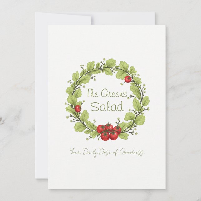 Invitación La ensalada de los Verdes (Anverso)