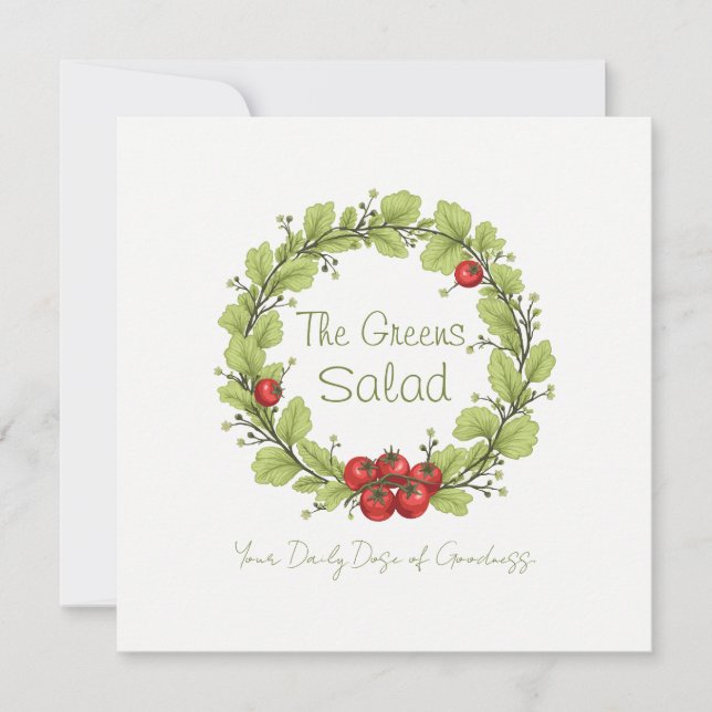 Invitación La ensalada de los Verdes (Anverso)