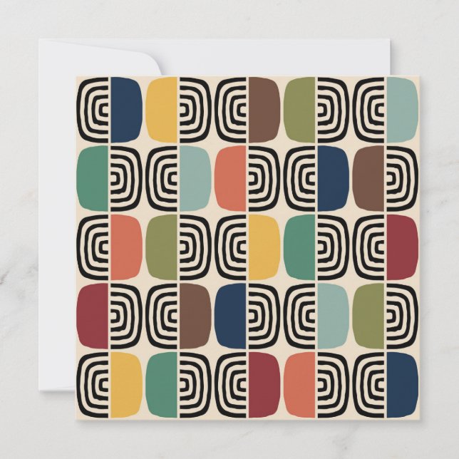 Invitación La era atómica moderna de mediados del siglo XX (Anverso)