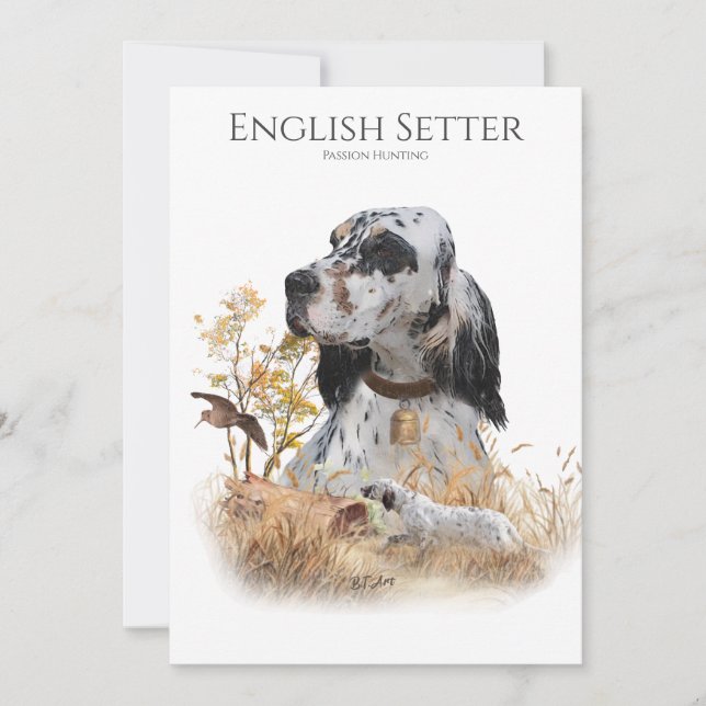 Invitación La escena inglesa, la cacería de pasiones (Anverso)