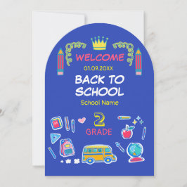 Invitación La escuela es genial, vamos a dominar Segundo Grad