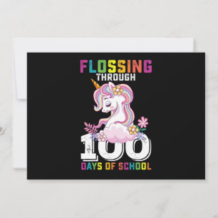 Invitación La escuela Unicornio está en marcha durante 100 dí