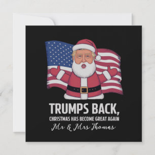 Invitación La espalda de Trump: Navidades se han vuelto grand