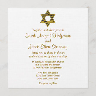 Invitación La estrella de la boda de David
