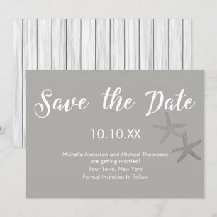 Invitación La estrella de la playa rusa gris blanca salva la 