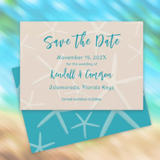 Invitación La estrella de las estrellas del mar salva las fec
