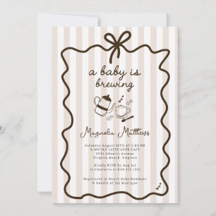 Invitación La extraña bebé de mano está preparando Baby Showe