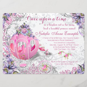 Invitación La fantasía una vez por el cumpleaños de la venta